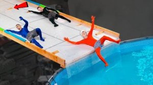 Выжить на СКОЛЬЗКОЙ ГОРКЕ Челлендж ! Влад Бумага А4 Видео Влада Влад а4 Бумага а4 А 4