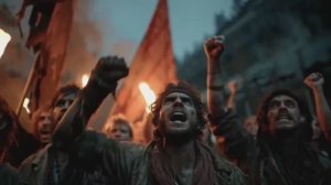 Видео и музыка сгенерированное нейросетью