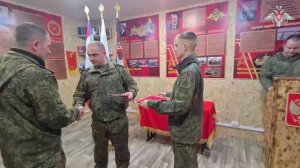 Награждение военнослужащих 1435-го мотострелкового (штурмового) полка группировки «Центр»