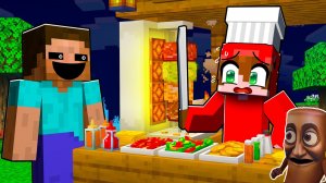 Я открыл Ларек с Едой в 3 ЧАСА НОЧИ в Minecraft!