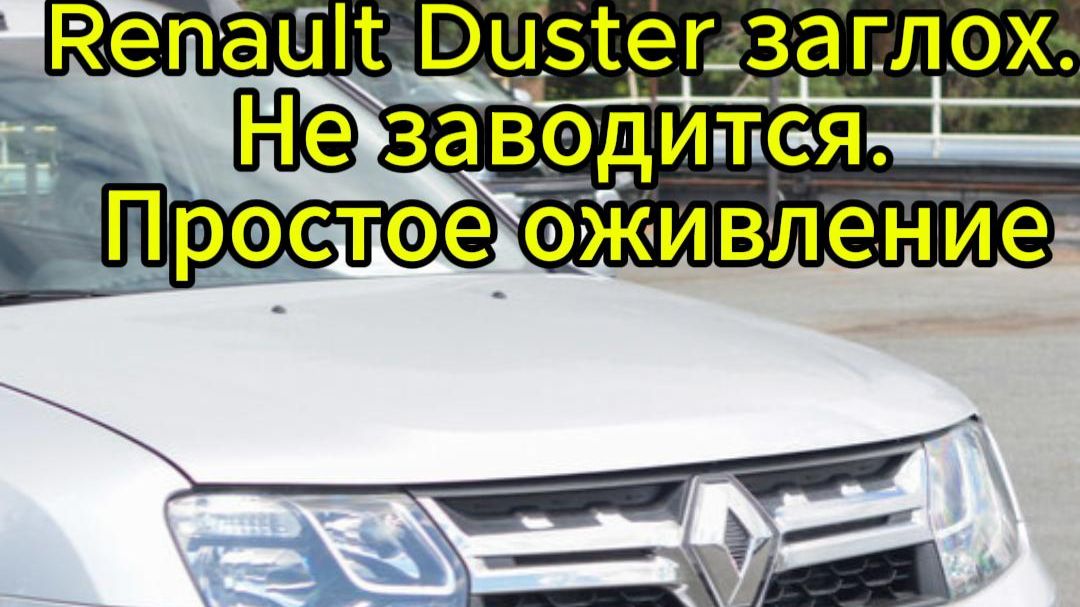 Renault Duster заглох. Не заводится. Простое оживление.