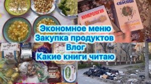 Экономное меню , закупка продуктов, влог , какие книги читаю #экономноеменю #выживание