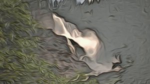 горный водопад