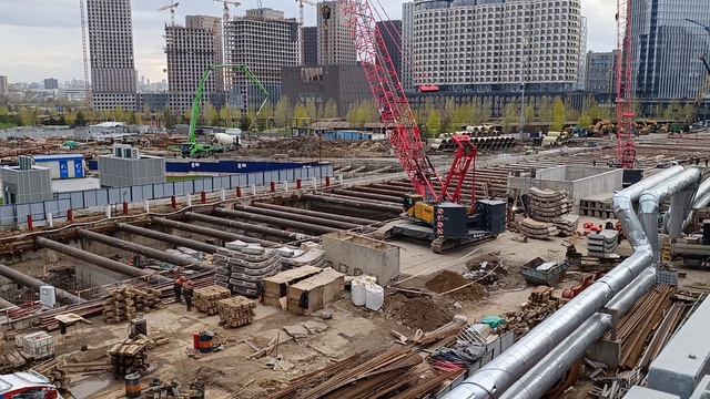Монтаж ТПМК Елена на площадке ЗИЛ Бирюлёвской линии смотреть онлайн