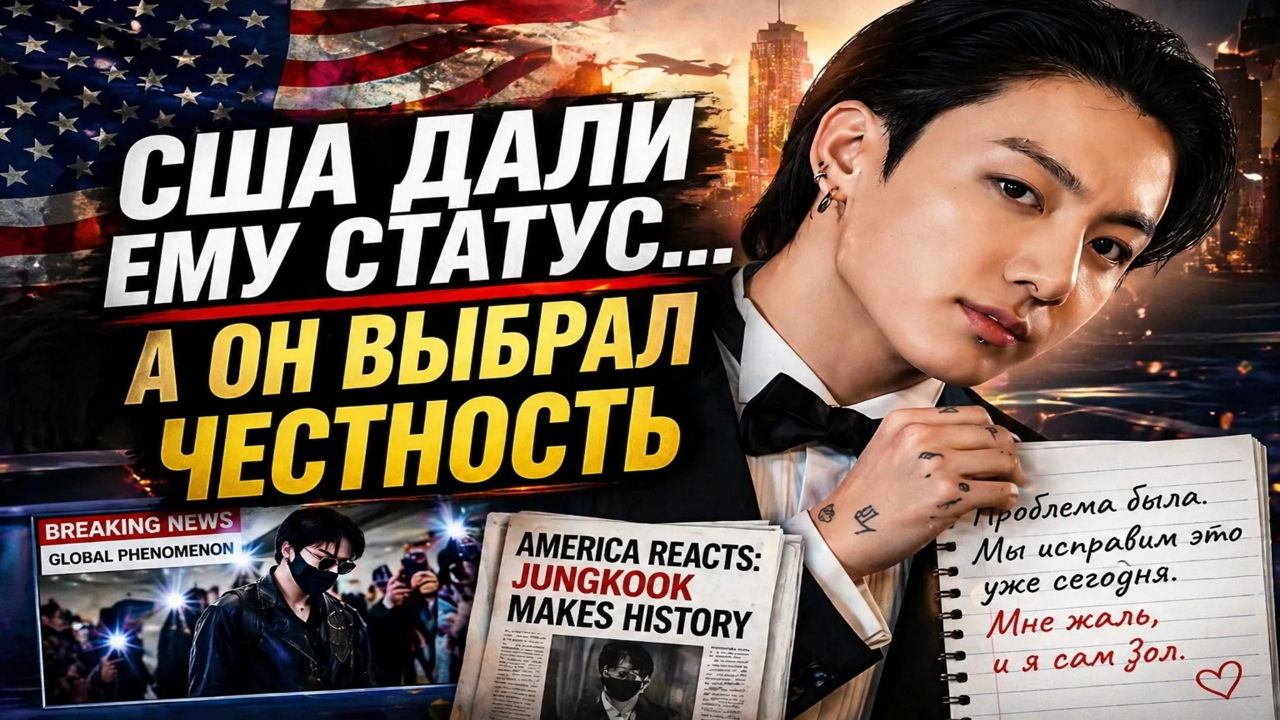 Америка в шоке от Чонгука… а он извинился перед фанатами! 😳