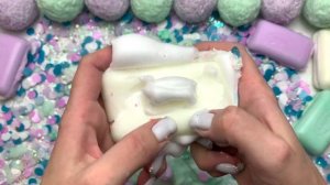 🧼 Расслабляющее ASMR Мыло-Арт | Хруст цветного мыла, резка кубиков, блестки и пена | Антистресс