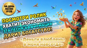 НА ДЕНЬ ПЕСНЮ #128 | Энергичная ПЕСНЯ-АФФИРМАЦИЯ на Богатство | «Деньги влюблены в меня навсегда»