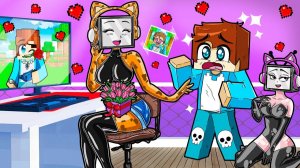 МЕНЯ ПОЦЕЛОВАЛИ ВЛЮБЛЕННЫЕ ДЕВУШКИ В МАЙНКРАФТ! КРАСЯ CAT TV WOMAN MINECRAFT