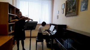 К. Шимановский Соната для скрипки и фортепиано, II часть Харитонова Анна, Макарова Анна