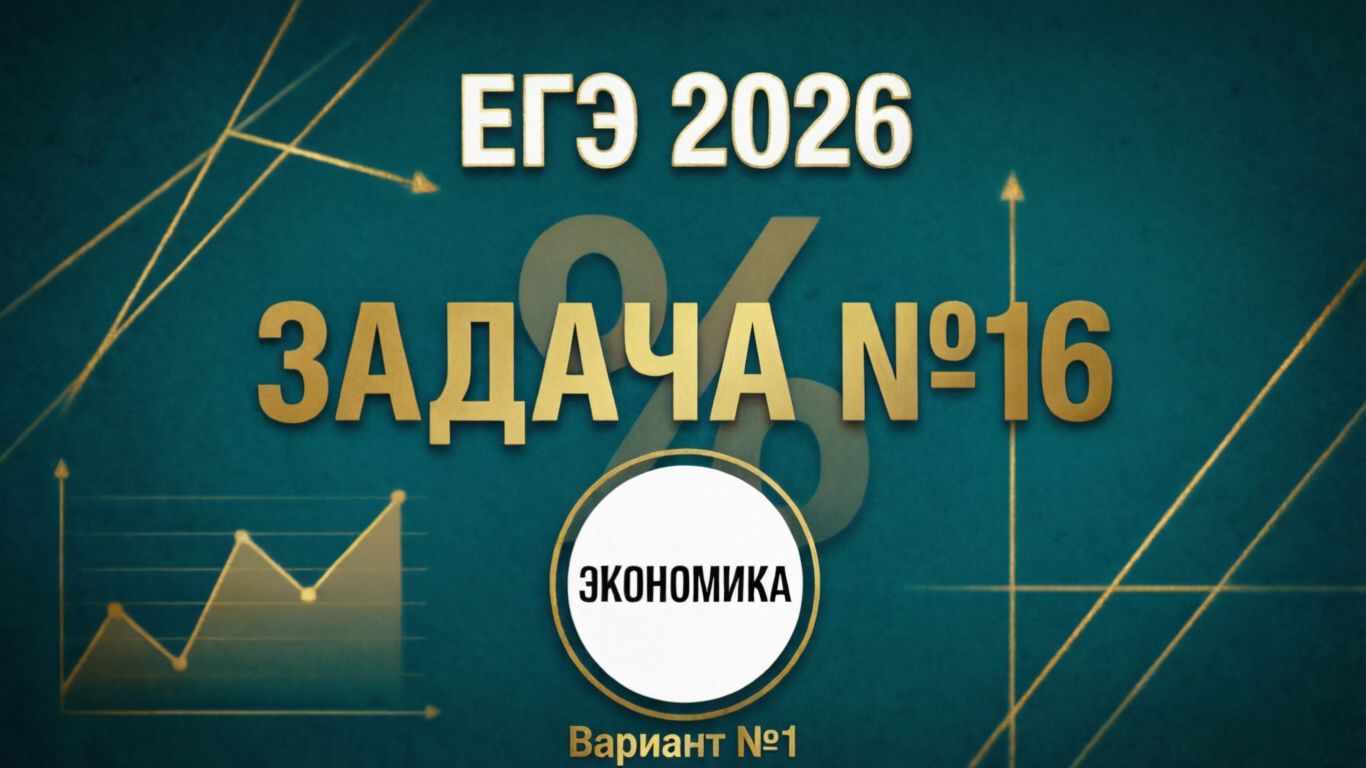 Вариант №1 Экономическая задача (задание №16) из Ященко 36 вариантов 2026 ЕГЭ профиль по математике.