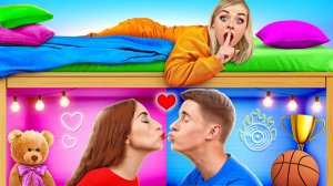 Секретные домики под кроватью #2 # 24 часа Челлендж от TeenDO Challenge