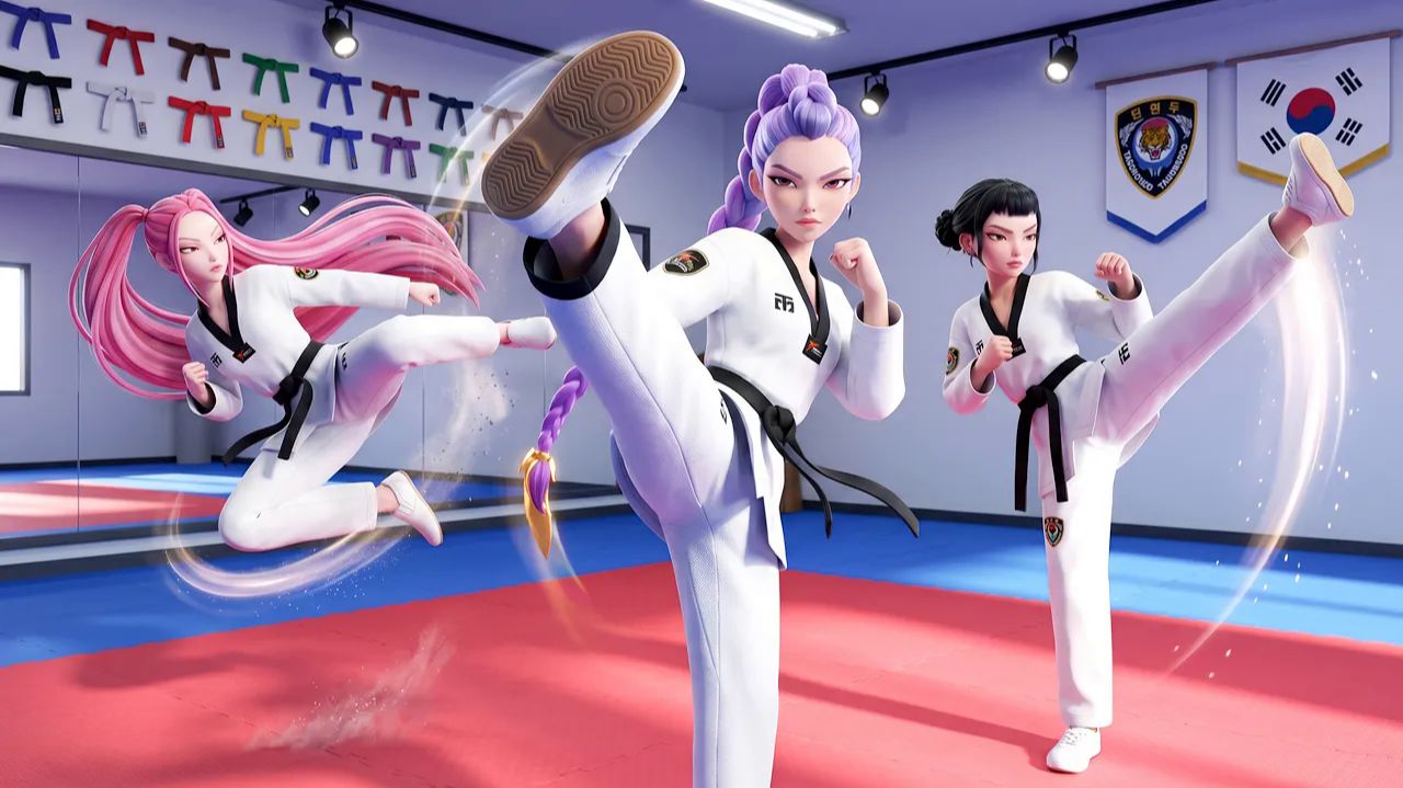 Соревнование по тхэквондо 🥋🔥 [KPop Demon Hunters]