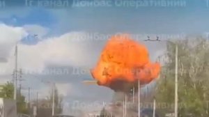 В Краматорске прикурили АЗС. В игру ударов по нефтебазам можно играть вдвоем.
