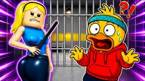 БЕГИ ОТ ЖЕНЫ БАРРИ В РОБЛОКС! WOMAN'S PRISON RUN! (Obby)