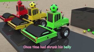 Детские игрушки машинки трактора футбольные мячи 3D-слайды для раскрашивания изучение цветов и цифр