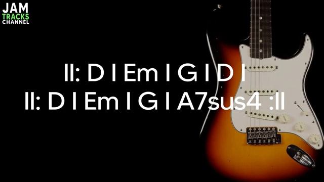 Гитарная минусовка Deep Soulful R&B Jam Track в тональности D