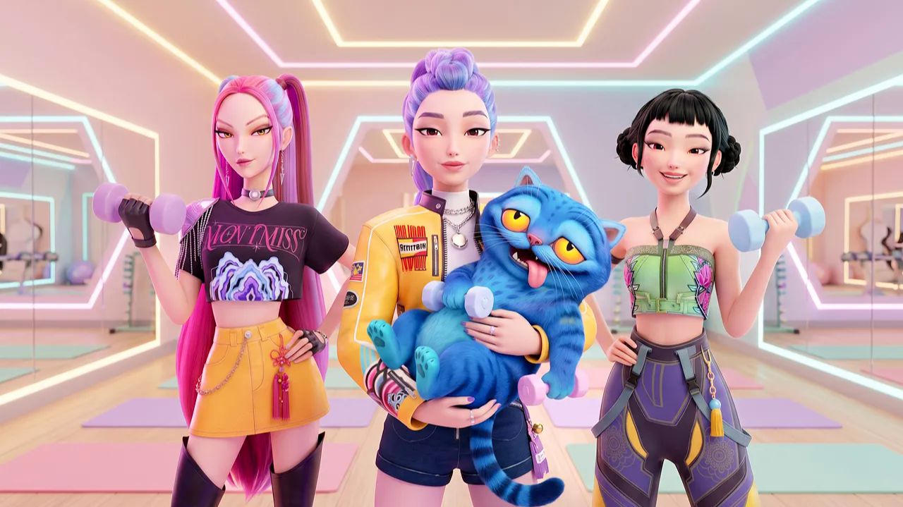 Тренировка в спортзале с Дерпи Тайгером 🐯💪[KPop Demon Hunters]