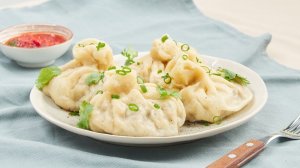 Хинкали с бульоном