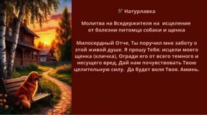 Молитва на Вседержителю на очищение от негатива и исцеление от болезни питомца собаки щенка