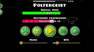 Я прошёл poltergeist в geometry dash!!!!!