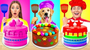 Кулинарный Челлендж# Я против Бабушки с Собакой # Смешные Моменты от Jelly DO Challenge