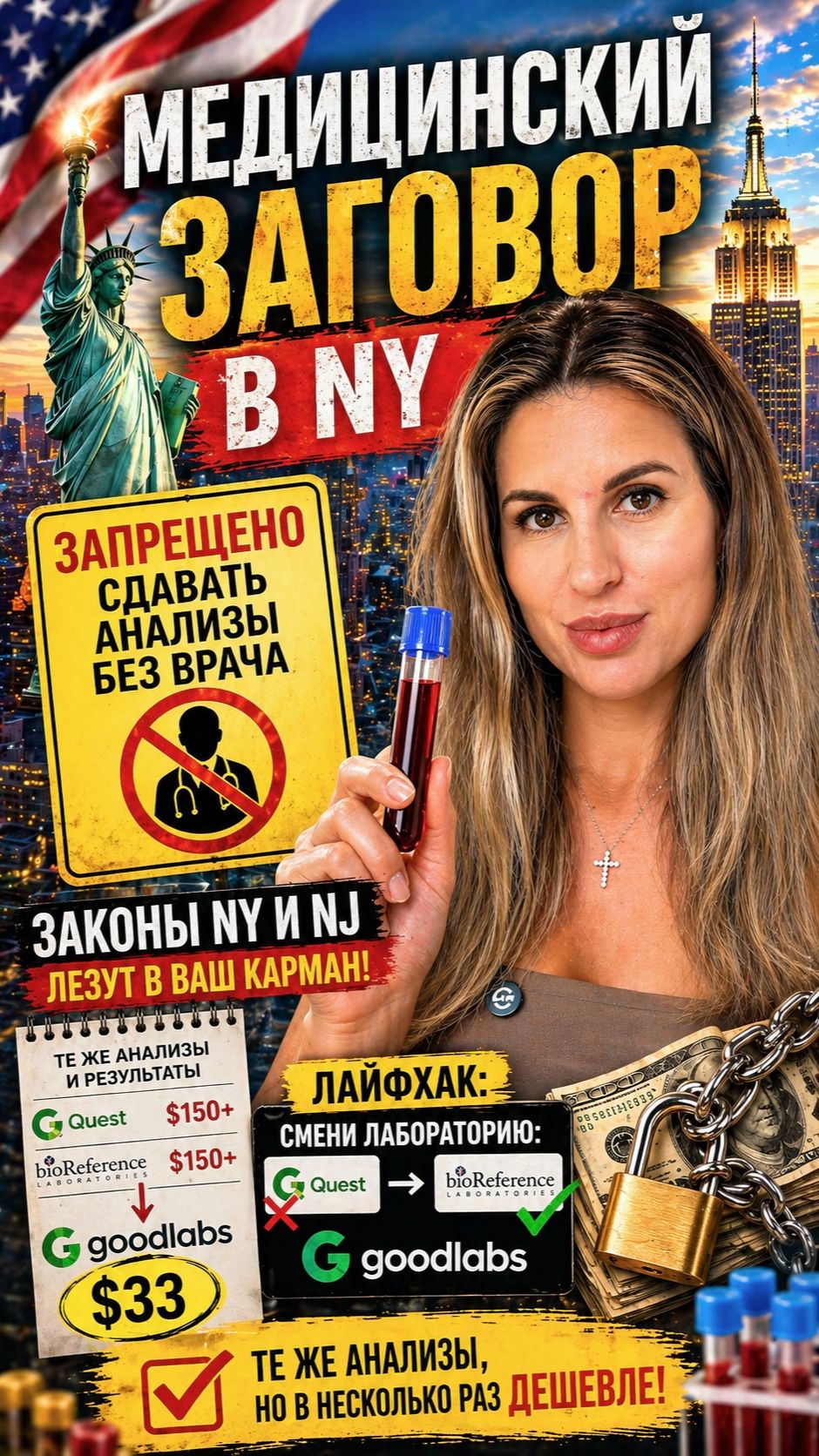 МЕДИЦИНСКИЙ ЗАГОВОР В NY 🗽