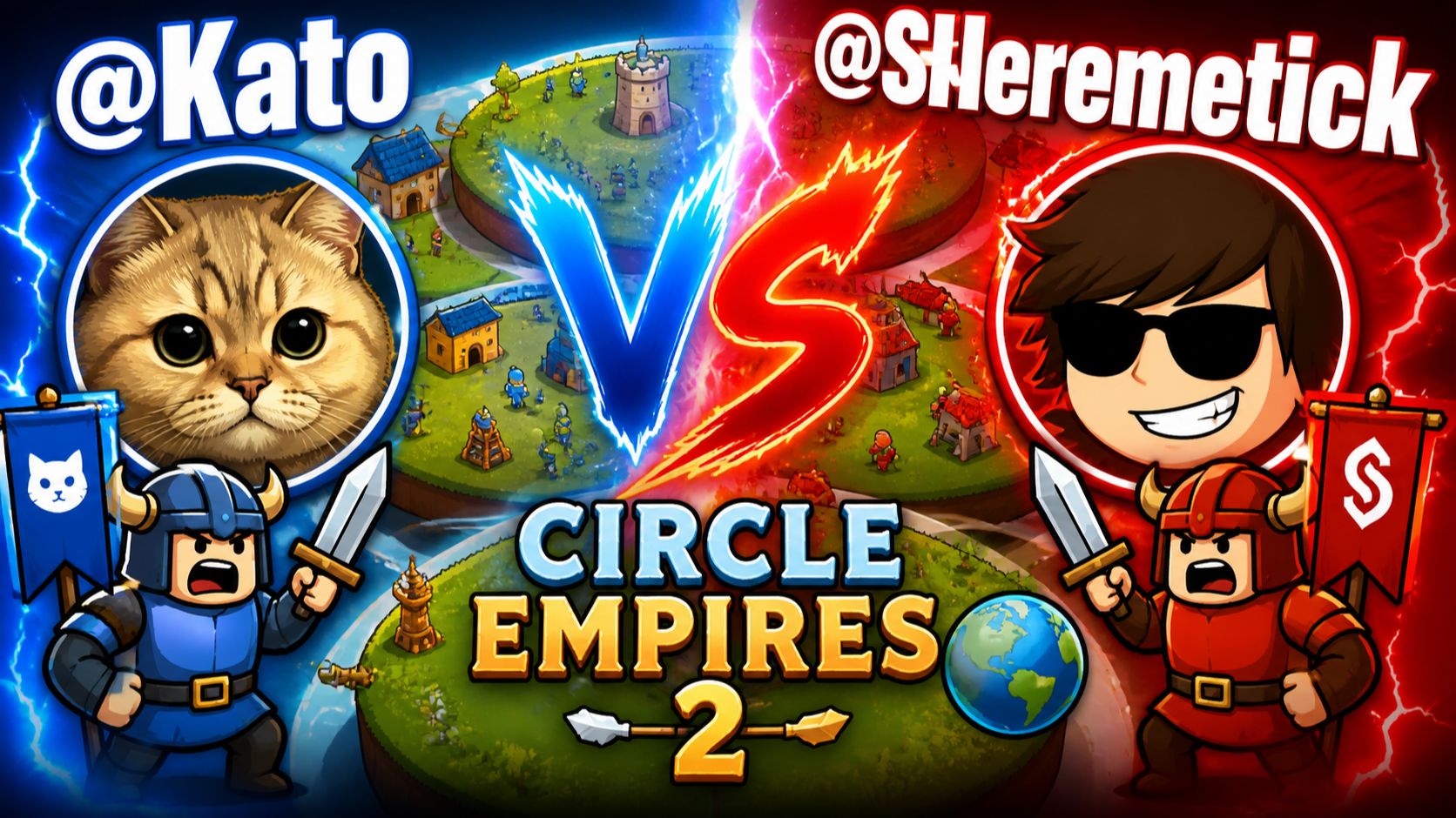 ВОТ И ПОПРОБУЕМ PvP или @Kato против @SHeremetick 🌎🆚 Circle Empires 2