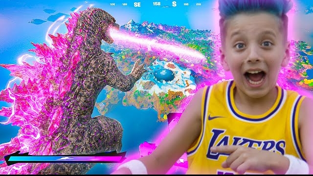 Как на изи победить Годзилла в Фортнайт Godzilla Fortnite