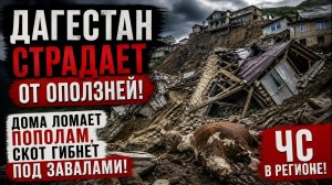 Дома ломает пополам, скот гибнет под завалами! Дагестан страдает  от оползней. ЧС в регионе!