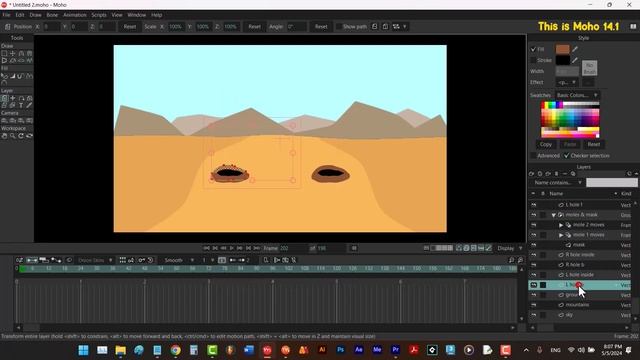 (Moho) Mastering Frame by Frame Animation - Moho 14.1 Tutorial смотреть онлайн