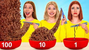 100 Слоев еды Челлендж # Мукбанг от TeenDO Challenge