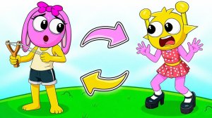 КАК ОНИ ПОМЕНЯЛИСЬ ТЕЛАМИ??? Popy play time & SPRUNKI анимация