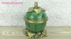 Сделала шкатулку ЯБЛОКО из самых простых материалов. ХоббиМаркет