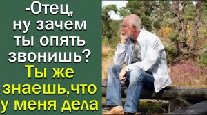 - Отец, ну зачем ты опять звонишь? Ты же знаешь, что у меня дела.