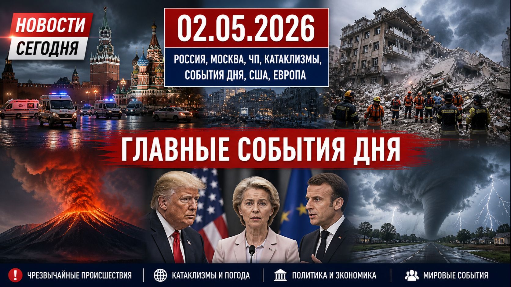 НОВОСТИ СЕГОДНЯ_ 02.05.2026 - Россия, Москва, ЧП, Катаклизмы, События Дня, США_ Европа