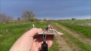 Радиостанция двухметрового диапазона на четырёх транзисторах. Испытание.