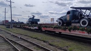 ПОЕЗД ПОБЕДЫ под Л-3095 и Л-2055 на станции Шлаковая, 2 мая 2026 год