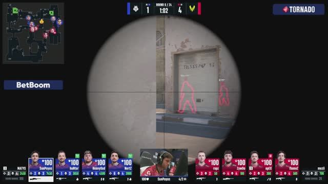 Counter-Strike 2 Топ клатч NertZ 1 vs 3 Vitality