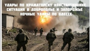 Новости СВО Сегодня-Удары по Краматорску Одессе Константиновке  Ситуация в Доброполье и Запорожье