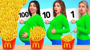 100 Слоев еды Челлендж # Смешные моменты от TeenDO Challenge