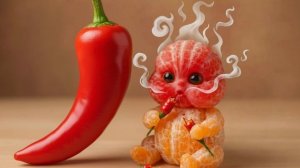 Мультик для детей.Живая еда ИИ-анимация как Мультики!
