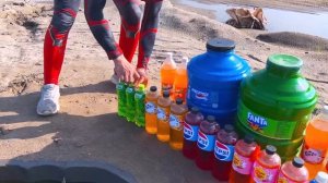 How to Make Dog and Cat with Orbeez & Cement, Giant Coca Cola, Fanta Balloons, Big Mtn Dew vs Mentos