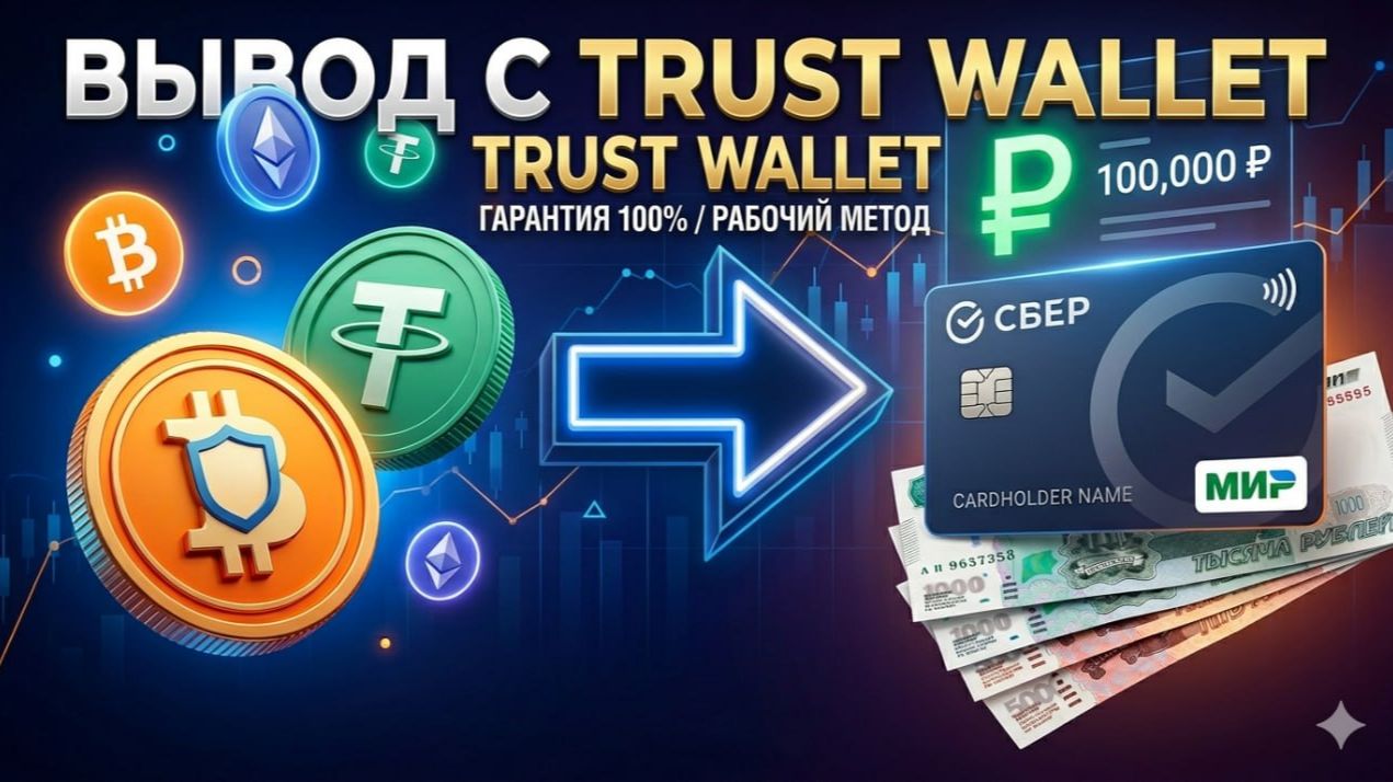 Как вывести крипту с Trust Wallet (Траст Валет) на карту