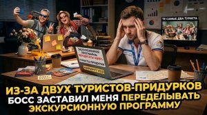 Истории из Жизни - Из-за двух придурков шеф заставил меня переделывать экскурсионную программу