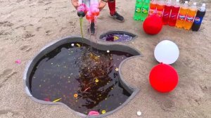 Spider-Man Performs Giant Coca Cola and Mentos Eruption from wormhole