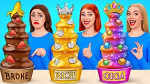 Бедная vs Богатая vs Ультра богатая еда Челлендж # Сумасшедший челлендж от TeenDO Challenge