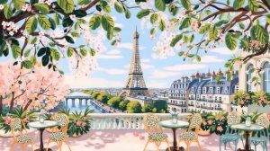 𝐏𝐀𝐑𝐈𝐒 𝐂𝐀𝐅𝐄́ 🗼 Relaxing French Music | Parisian Morning Jazz & Accordion