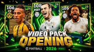 😱 ВЫПАЛИ ТОП ИКОНЫ! Bale 108, Aubameyang 106, Marcelo 105 — ПАК ОПЕНИНГ eFootball 2026 Mobile
