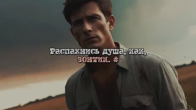 Распахнись душа, как, зонтик. #