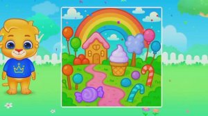 Детский развивающий мультфильм, пазлы, головоломка.
